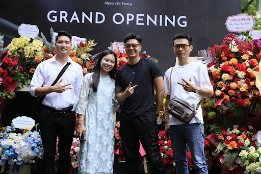 Dương Minh Hải trong ngày khai trương của Alexander Ferros